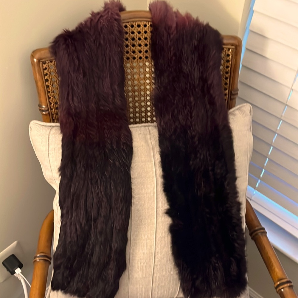 Contrast Fur Collar